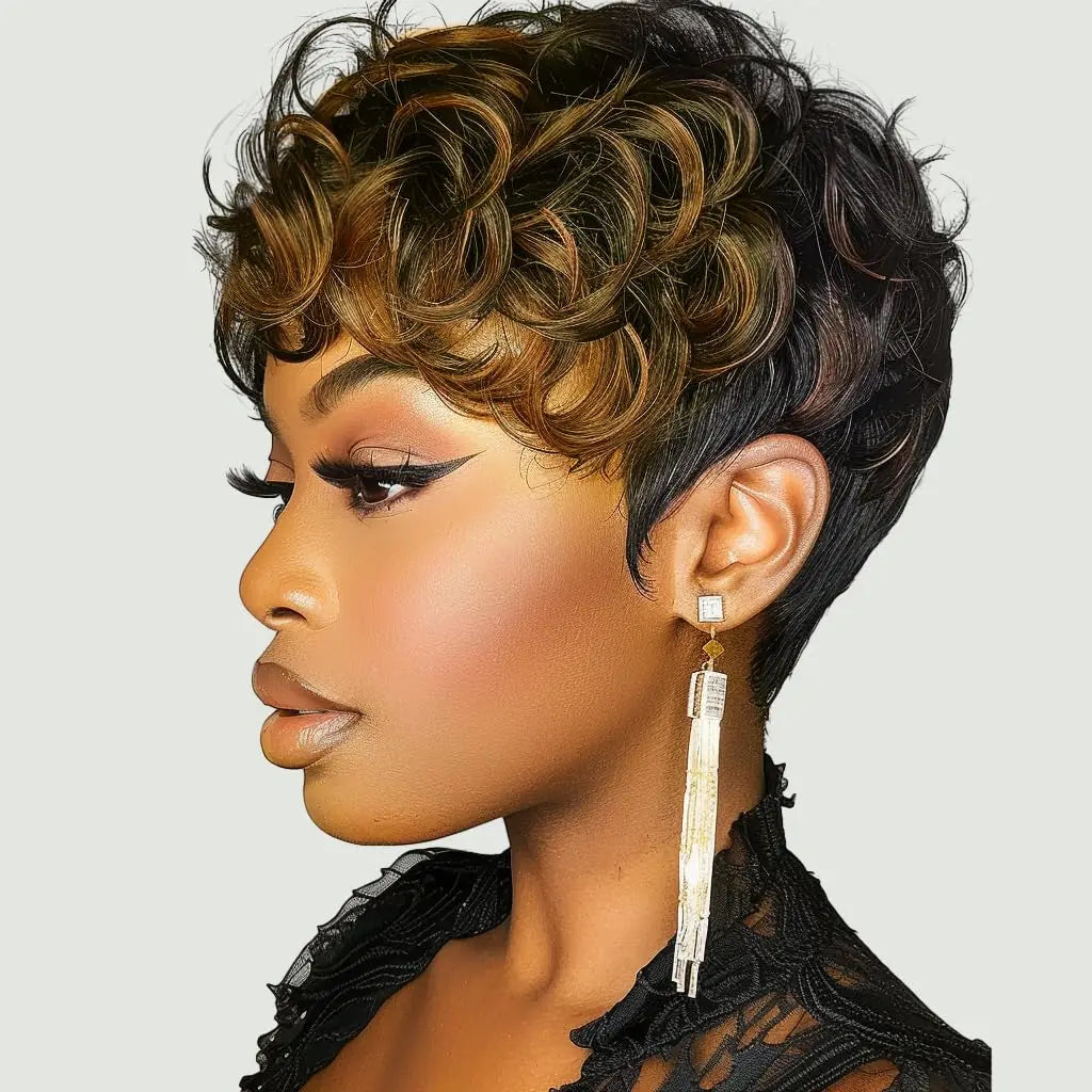 Short Curly Elf Wig