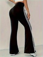 DOHTIH Patchwork Micro-Flare Trousers