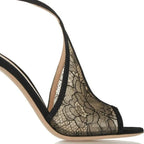 Elegant Microfiber High Heel Sandals