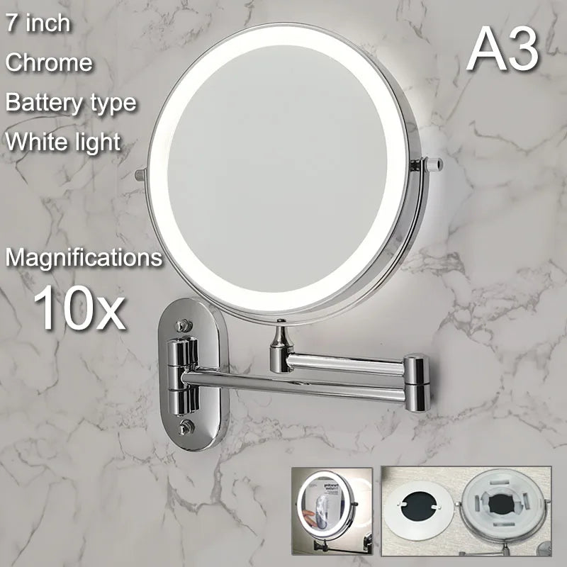 Wall Mounted Lighted Makeup Mirror