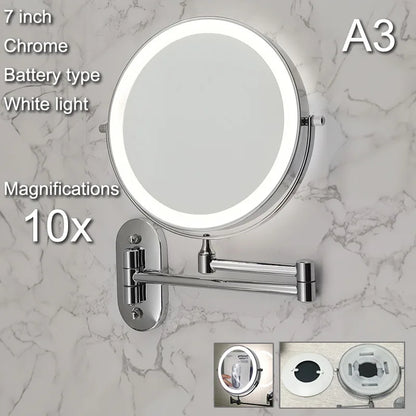 Wall Mounted Lighted Makeup Mirror