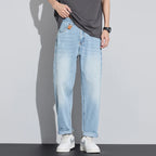 Breathable Elastic Straight Denim Jeans
