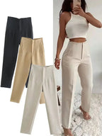 High Waist Slim Pencil Pants