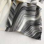Vortex Striped Design Women Shirt