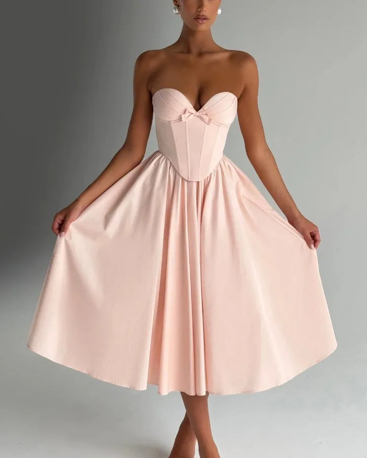 Strapless Sweetheart Corset Dress