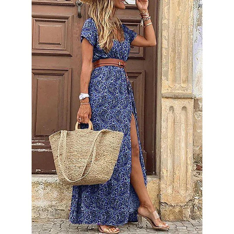Bohemian Floral Summer Maxi Dress
