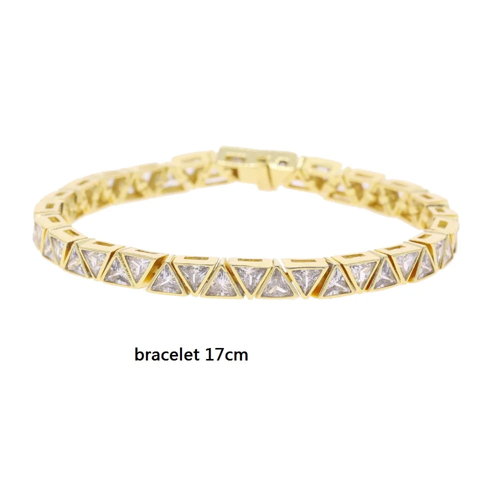 Tennis Zirconia Chain Bracelet