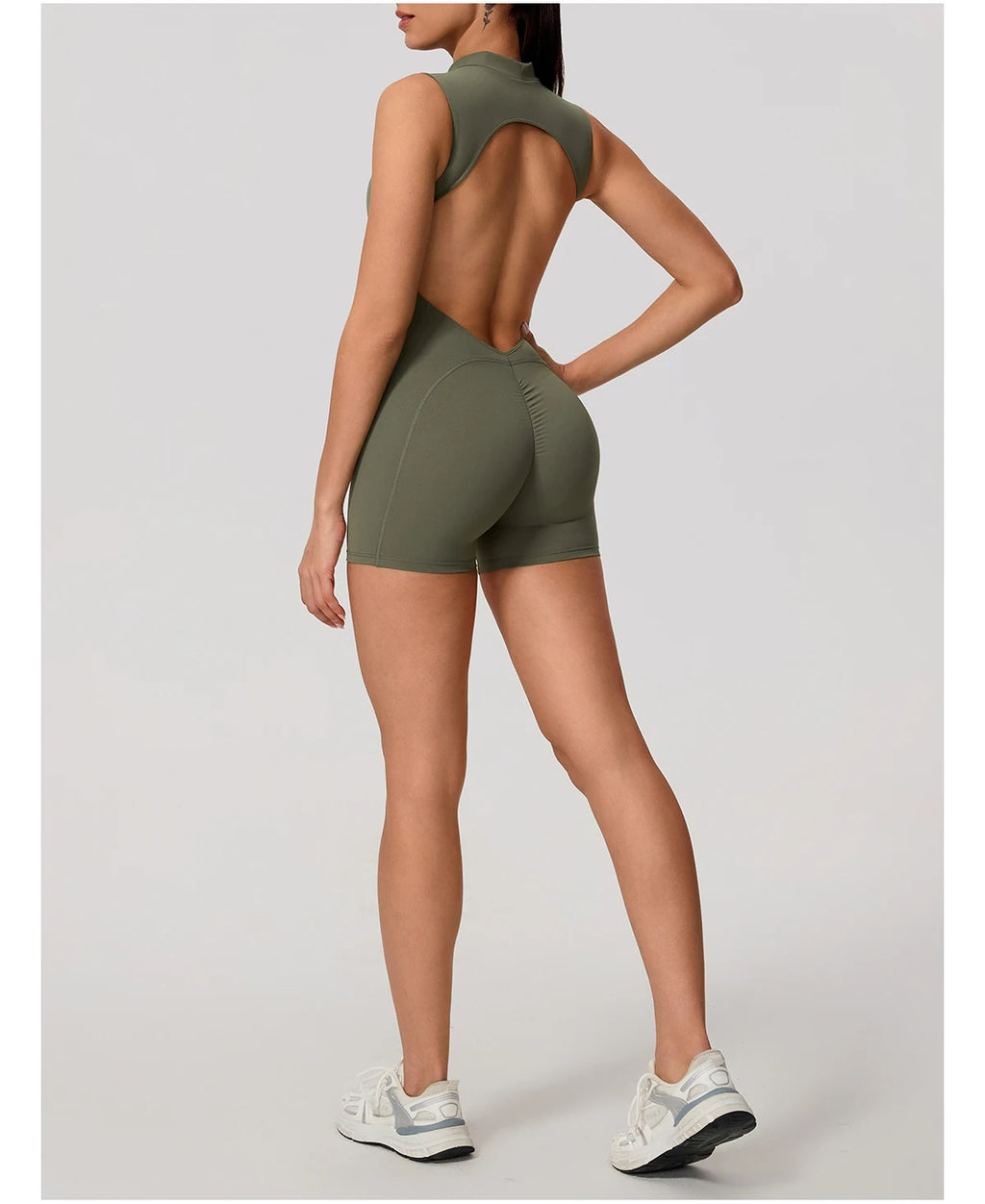 High Waist Scrunch Sports Jumpsuit