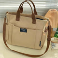 Canvas Crossbody Tote Bag