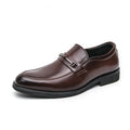 Round-Toe Formal Leather Loafers