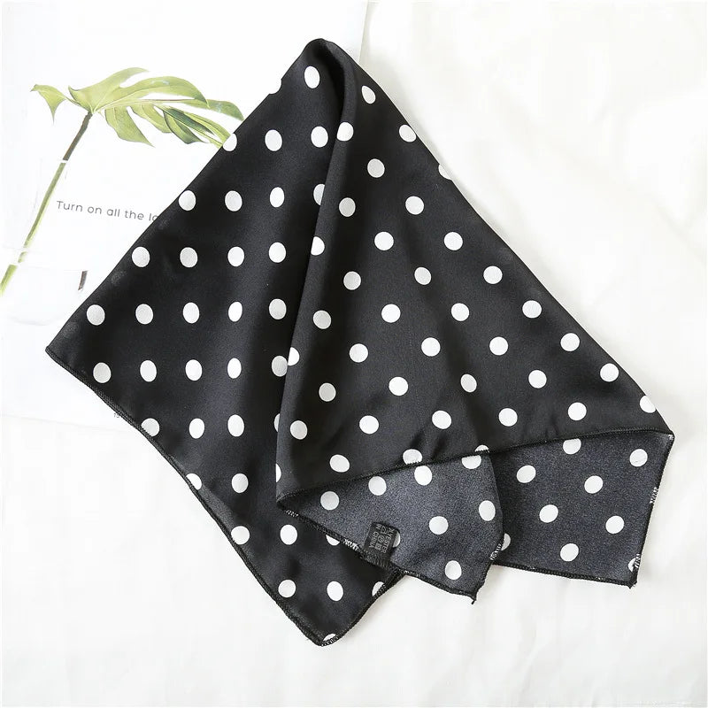 Dot Print 50cm Square Scarf