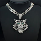 3D Tiger Pendant Necklace