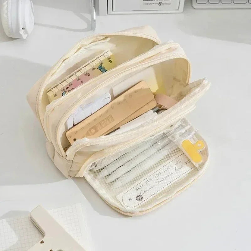 Large Capacity Zipper Pencil Case