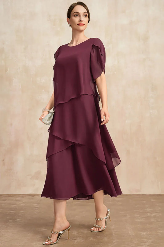 Plus Size Chiffon Dress