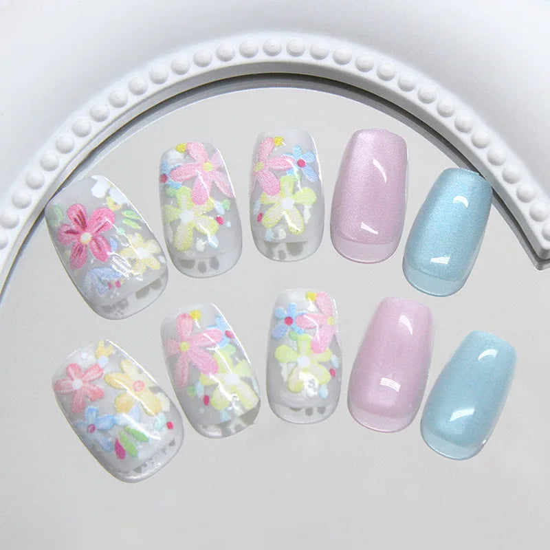 set Medium long fake nails