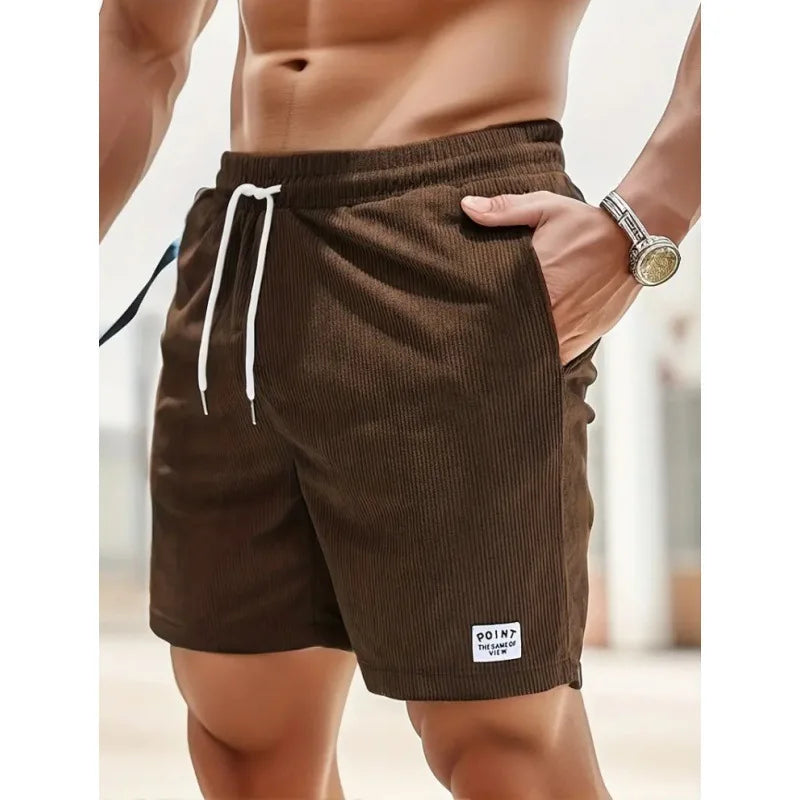 Corduroy Sweatpants Beach Shorts
