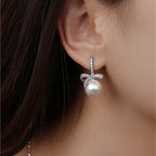 Minimal Silver Round Stud Earrings