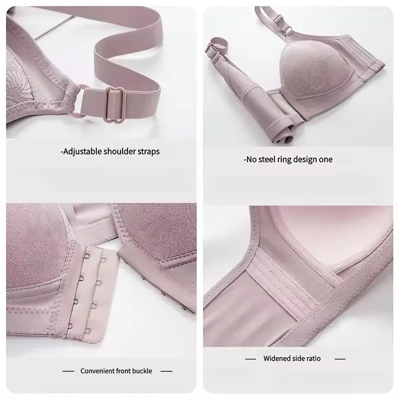 Seamless Embroidery Bra