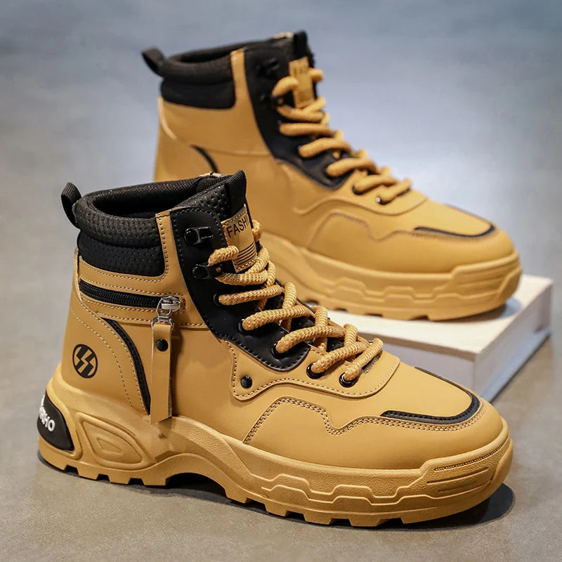 Soft-Sole High-Top Leisure Boots
