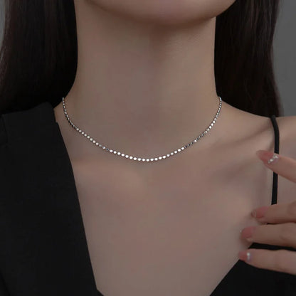 Women’s Sterling Silver Bead Chain Choker