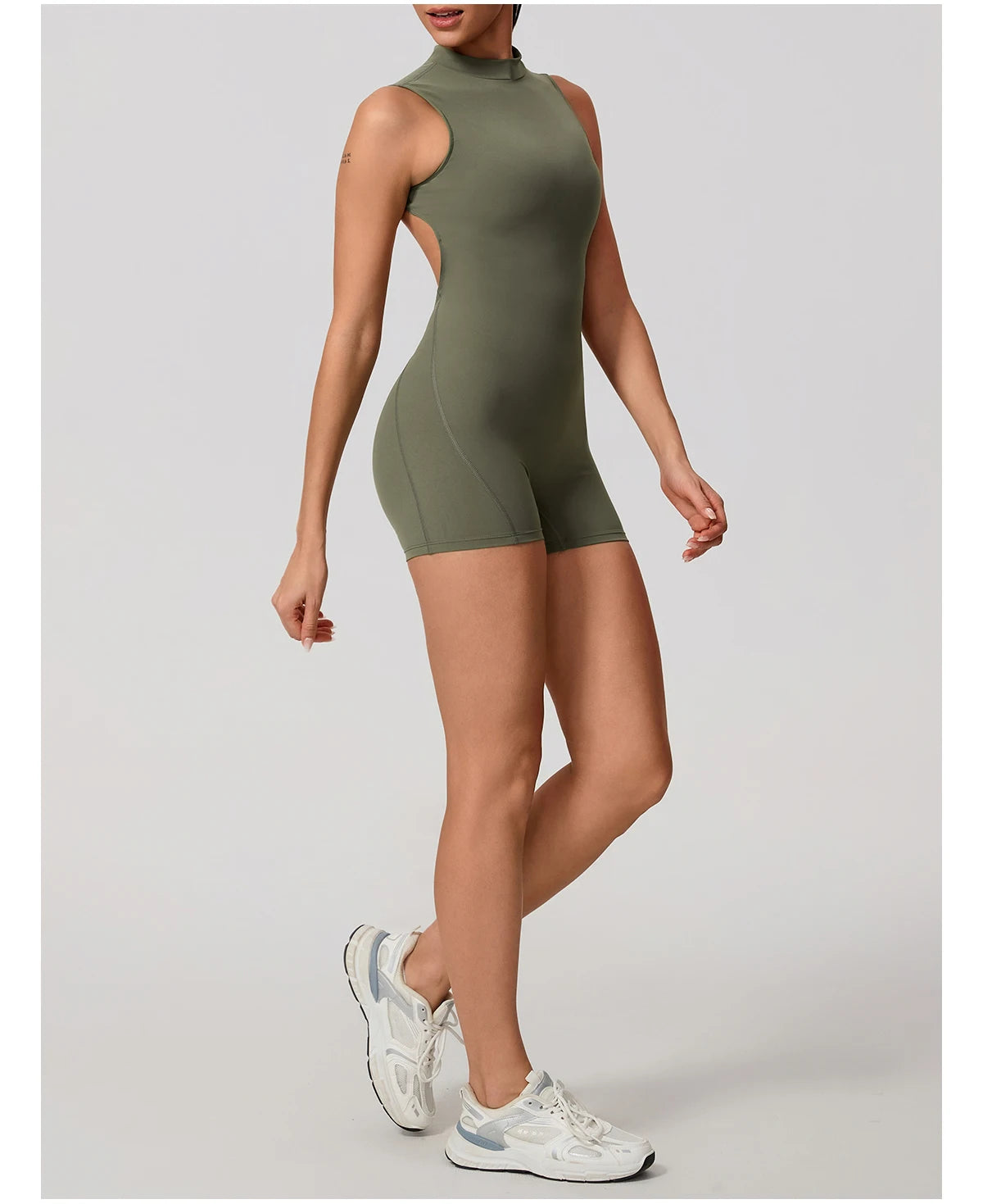 High Waist Scrunch Sports Jumpsuit