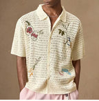Printed Lace Casual Shirt