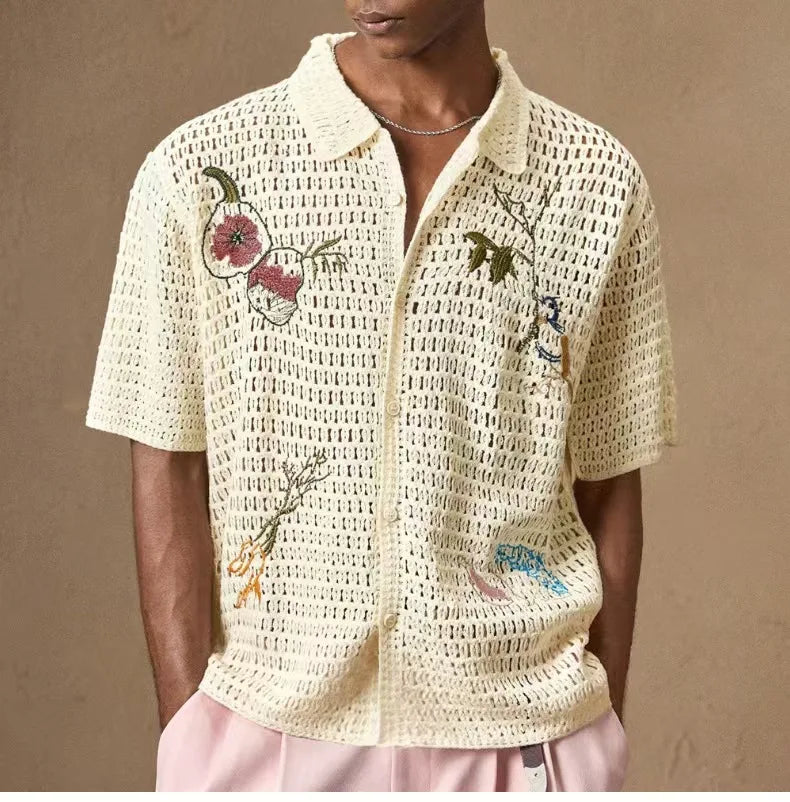 Printed Lace Casual Shirt