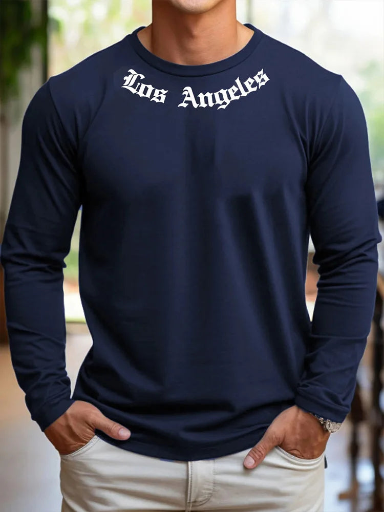 3D Print Casual Long Sleeve Tee