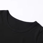 Polyester Graphic Print Crew Neck Short Sleeve T-Shirt