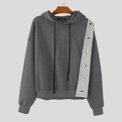 Patchwork Hooded Hoodie