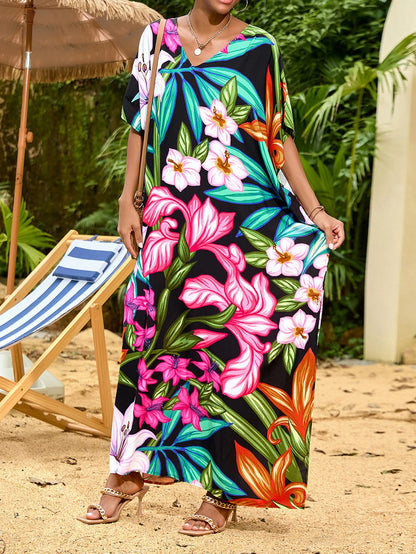 Summer Bohemian V-Tie Beachwear