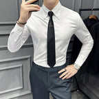 Solid Casual Slim Shirt