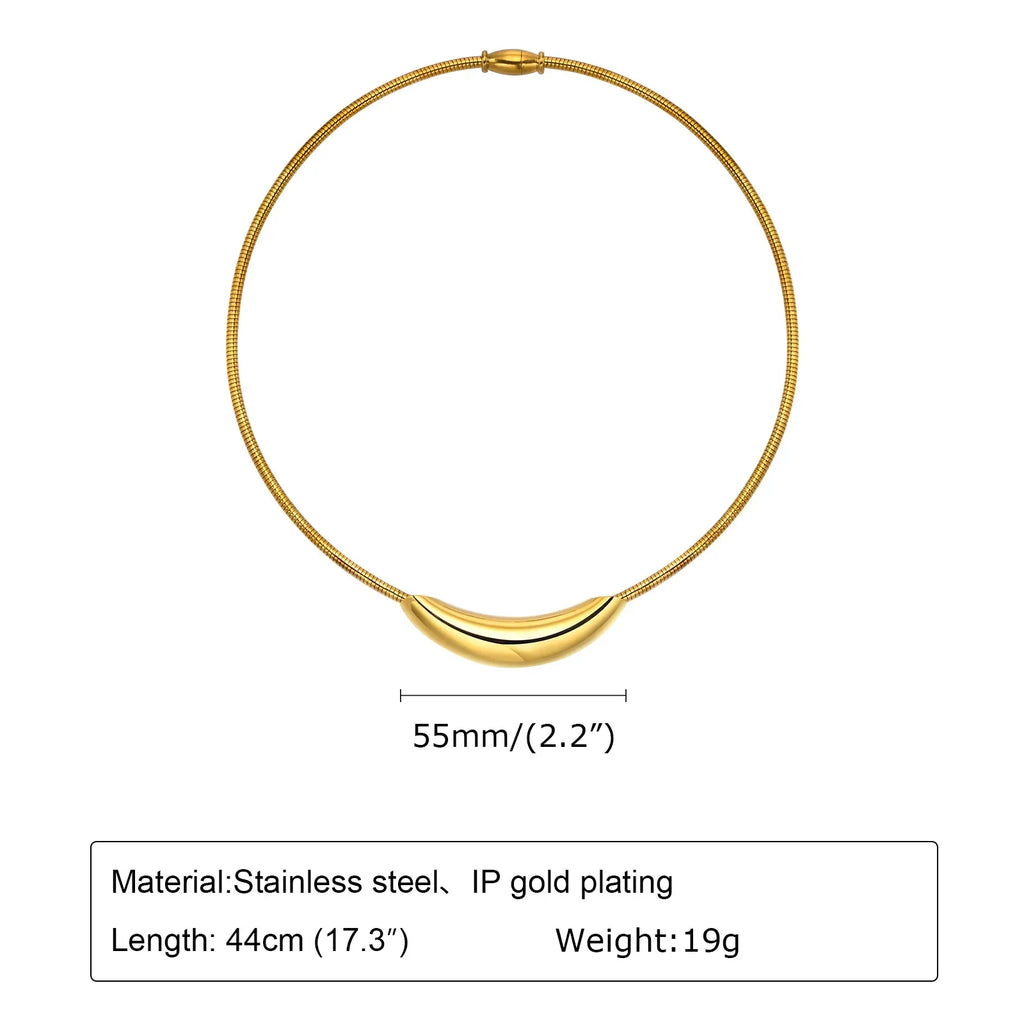 Open Collar Choker Necklace