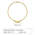 Open Collar Choker Necklace