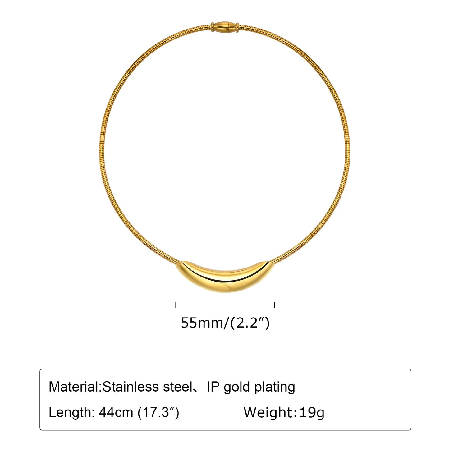 Open Collar Choker Necklace