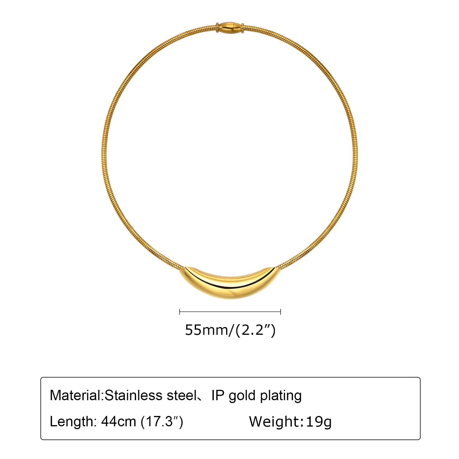 Open Collar Choker Necklace