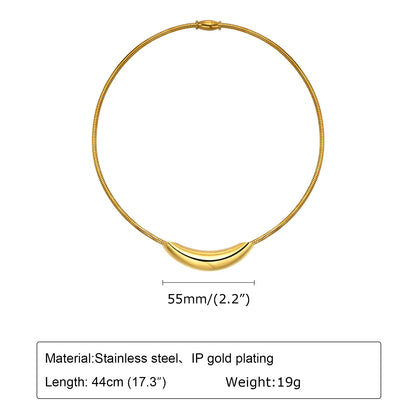 Open Collar Choker Necklace