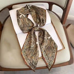 Graphic Ribbon Long Strip Scarf