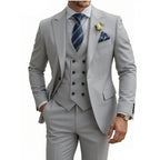 Three-Piece Double-Breasted Formal Tuxedo