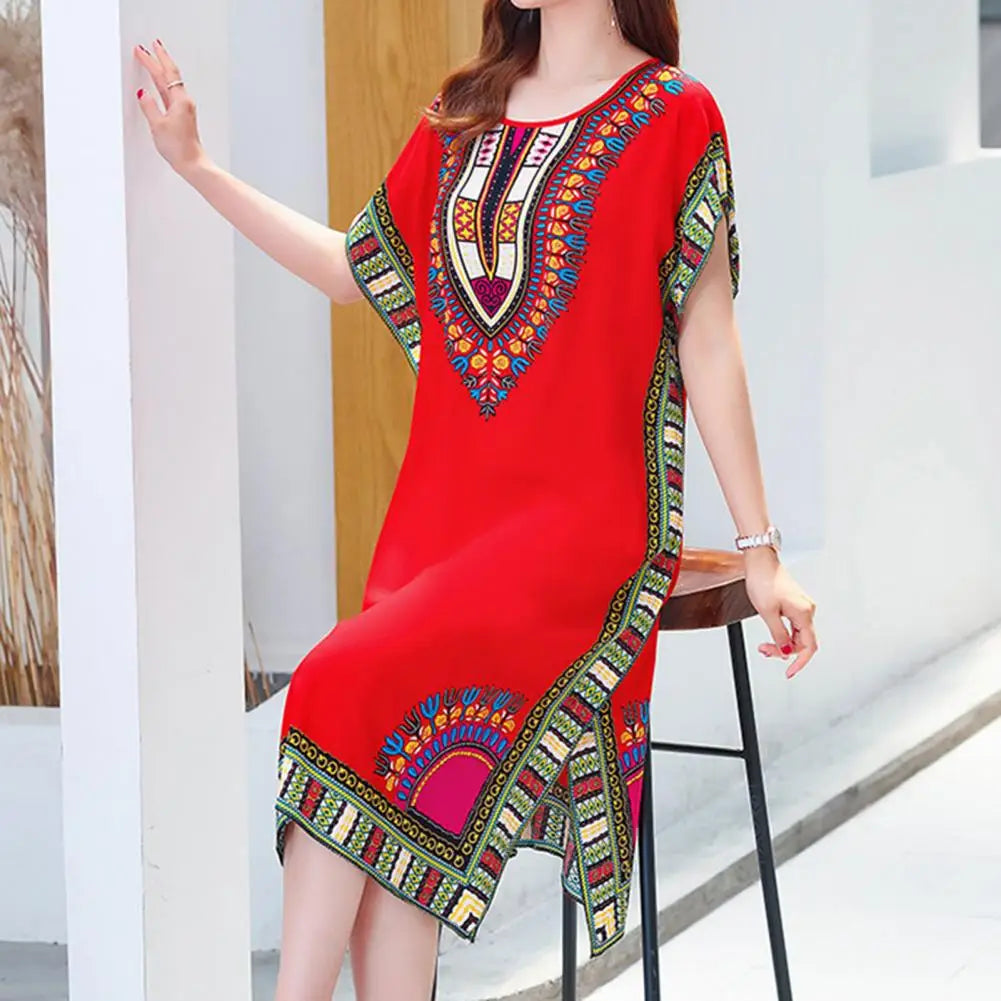 Ethnic Style Women’s Midi Dress
