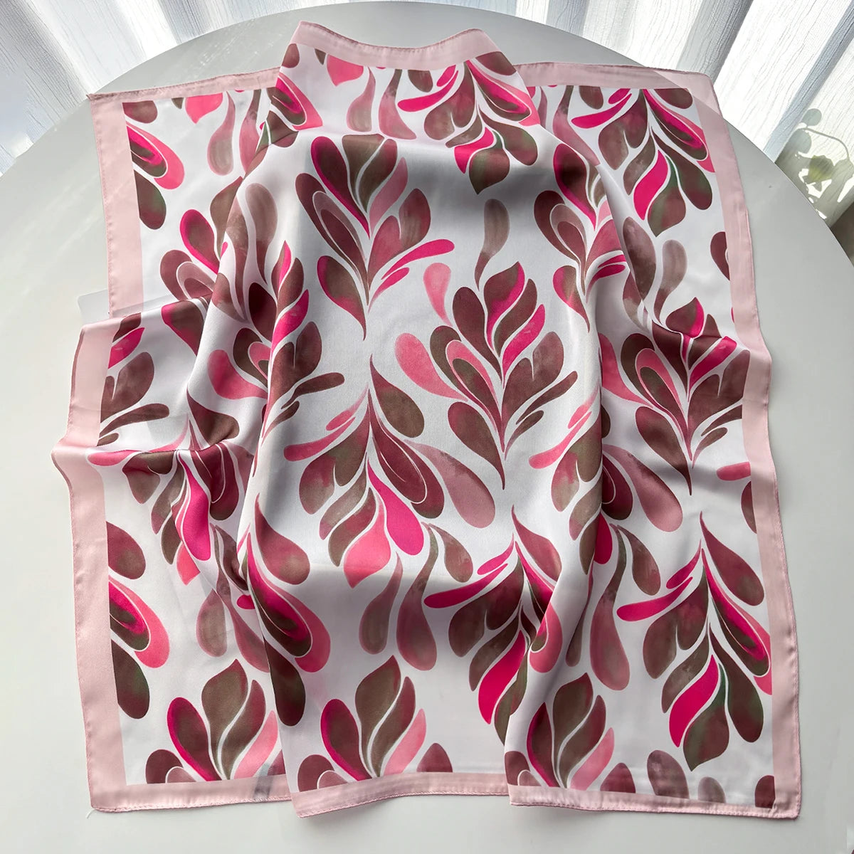 Printed Satin Square Bandana