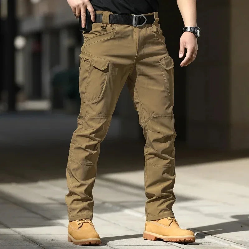 Waterproof Elastic Multi-Pocket Cargo Pants