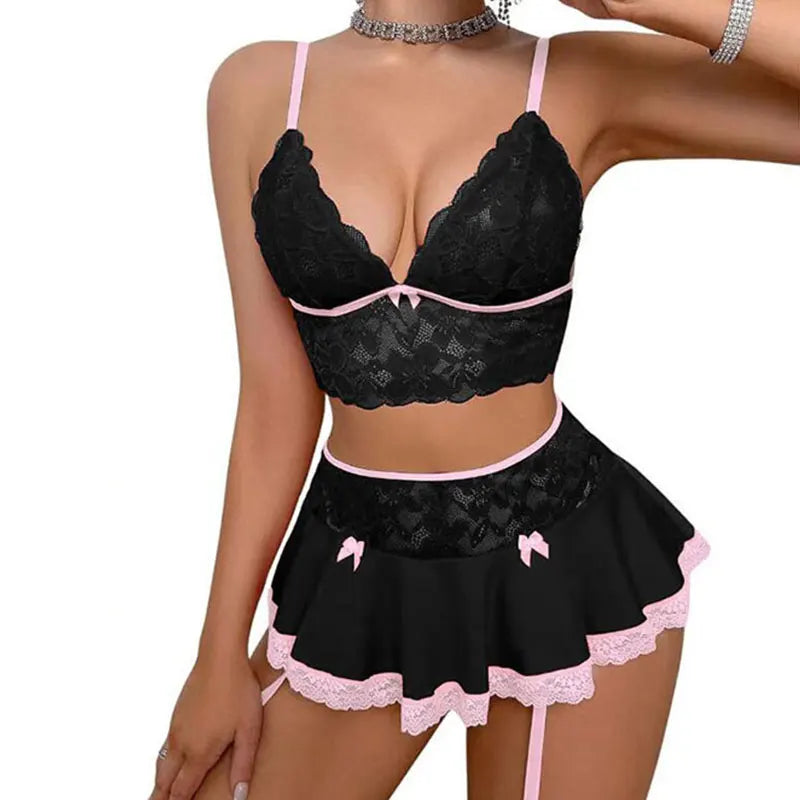 Open Bra Lingerie Set