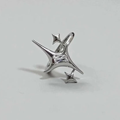 Silver Gothic Star Ring 1