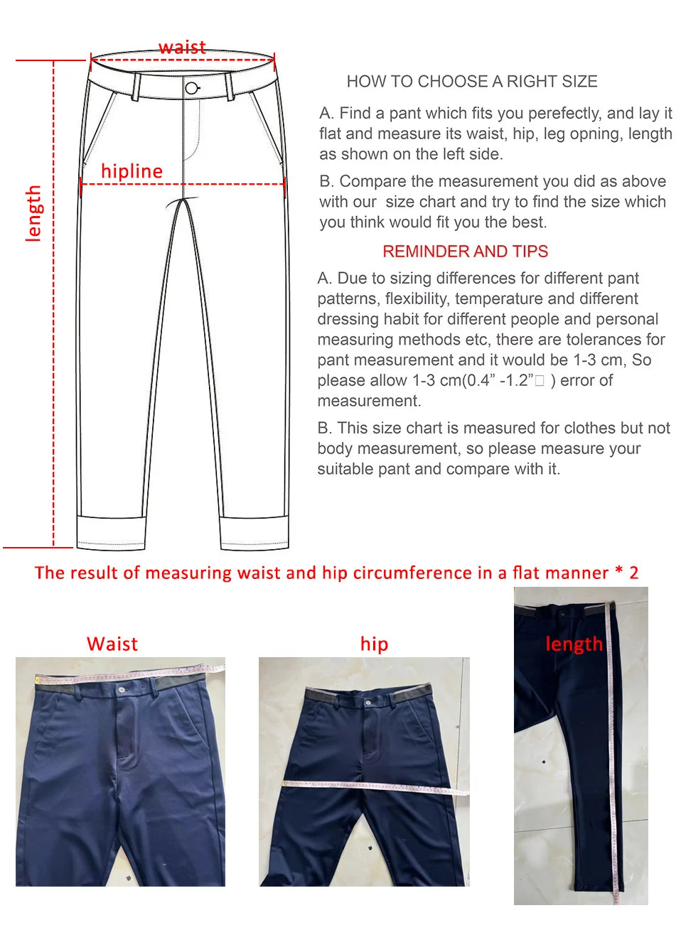 No-Iron Stretch Straight Trousers
