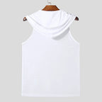 Hooded Drawstring Fitness Vest