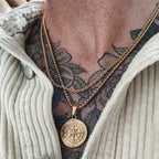 Mprainbow Viking Compass Necklace