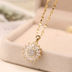 Women’s Rotating Sunflower Pendant