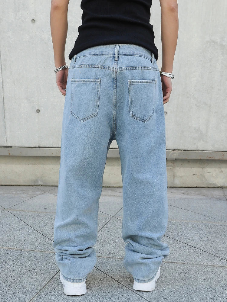 Baggy Y2K Wide-Leg Denim Jeans