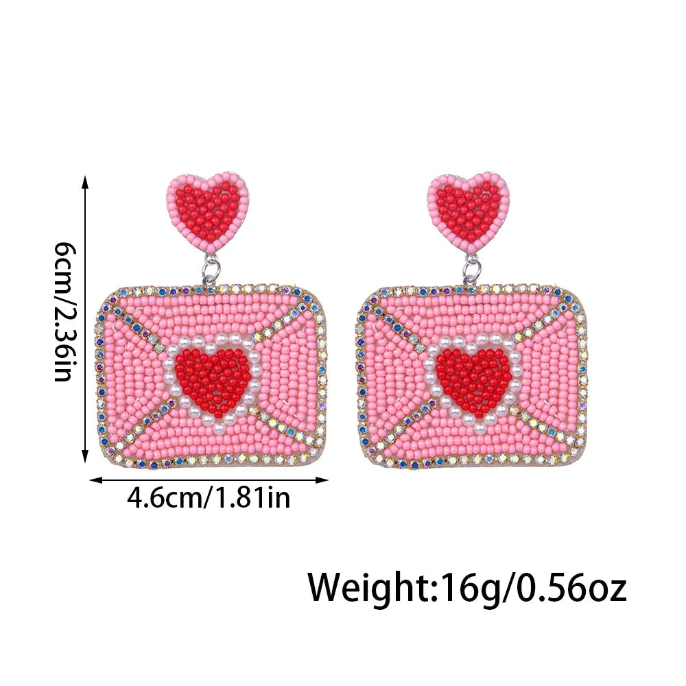 Love Letter Beaded Earrings